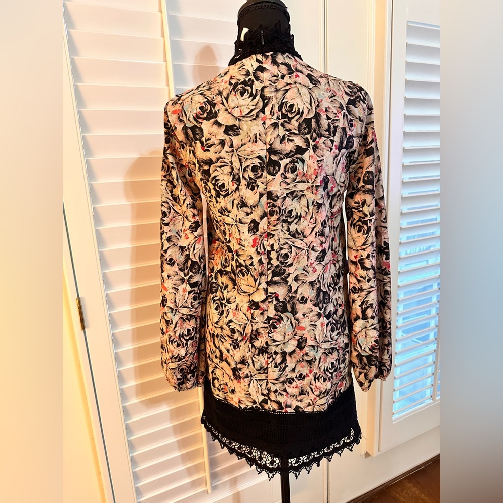 BCBGeneration Black Lace Floral Dress - Picture 2 of 5